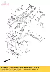 Qui puoi ordinare frame comp. Da Yamaha , con numero parte 2RR211100235: