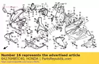 64276MBTC40, Honda, Rami?, rr. pokrywa kieszeni honda xl 1000 2007 2008 2009 2010 2011, Nowy