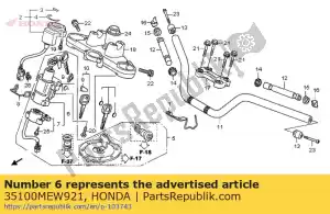 honda 35100MEW921 zestaw prze??czników, szyfr i zamek - Dół