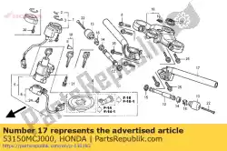 Tutaj możesz zamówić komp. Rur., l. Sterowanie h od Honda , z numerem części 53150MCJ000: