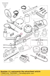 Here you can order the holder, balancer gear from Triumph, with part number T3880106: