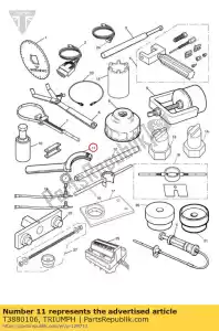 triumph T3880106 holder, balancer gear - Bottom side