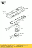 130010018, Kawasaki, motor a pistão zr750-j1h kawasaki z 750 2004 2005 2006 2007 2008 2009 2010 2011 2012, Novo