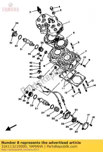 Yamaha 31K113210000 cylinder 2 - Dół