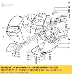 Tutaj możesz zamówić pokrowiec na baga? Nik od Piaggio Group , z numerem części 00G05902911: