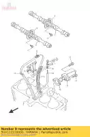 5UX122220000, Yamaha, plug yamaha xjr 1300 2007 2008 2009 2010 2011 2015 2016, Nieuw