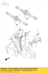 plug van Yamaha, met onderdeel nummer 5UX122220000, bestel je hier online: