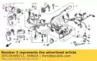 30510KWN711, Honda, momenteel geen beschrijving beschikbaar honda ww 125 2012 2013, Nieuw