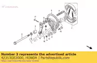 42313GE2000, Honda, col, rr. côté panneau de frein honda fwd (d) nsr s (p) netherlands / bel sd (f) germany 50 80 1983 1985 1989 1993 1994, Nouveau