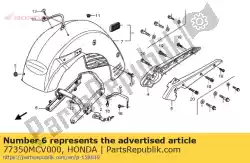 Aqui você pode pedir o comp. Ferroviário, garra interna em Honda , com o número da peça 77350MCV000: