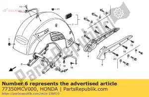 honda 77350MCV000 comp. ferroviário, garra interna - Lado inferior