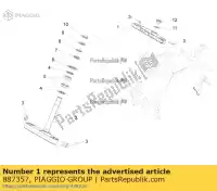 887357, Piaggio Group, steering plate moto-guzzi california zgukdh00 zgulvc00 zgulvc01 1400 2012 2015 2016 2017, New