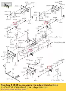 kawasaki 110562856 01 support, garde de porte - La partie au fond