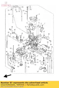 yamaha 5JG143460000 plate - Bottom side