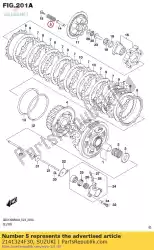 Here you can order the spring,clutch from Suzuki, with part number 2141324F30: