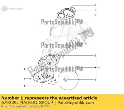 Qui puoi ordinare combinazione metro canada da Piaggio Group , con numero parte 679239: