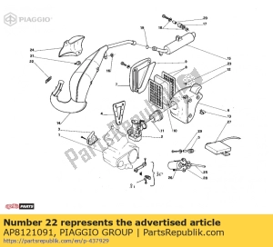 aprilia AP8121091 ressort de traction de bobine - La partie au fond