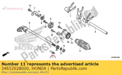 Tutaj możesz zamówić trzpie?, spr?? Yna powrotna zmiany biegów od Honda , z numerem części 24652028000: