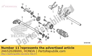 Honda 24652028000 pen, schakel veer terug - Onderkant