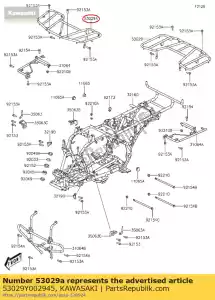 kawasaki 53029Y002945 carrier,fr,black kvf300ccf - Bottom side