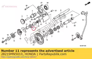 Honda 28219MN5010 collar, reverse lever spr - Bottom side