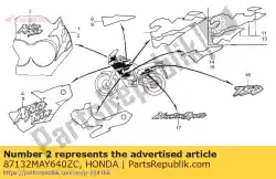 Aquí puede pedir raya, l. Capucha superior (## de Honda , con el número de pieza 87132MAY640ZC: