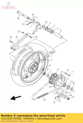 Tutaj możesz zamówić przek? Adka, ? O? Ysko od Yamaha , z numerem części 5LV253170000: