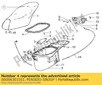 00G06301551, Piaggio Group, gumowa uszczelka kasku ochronna derbi piaggio atlantis atlantis bullet atlantis bullet e atlantis city atlantis o atlantis red bullet e atlantis two chic e diesis gp gp series predator o 50 100 125 250 1998 1999 2001 2002 2003 2004 2005 2006 2007 2010, Nowy