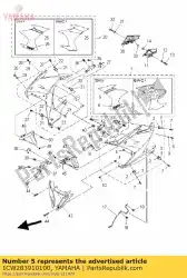 Aqui você pode pedir o gráfico, 1 em Yamaha , com o número da peça 1CW283910100: