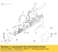 67257100EZ, Piaggio Group, bouclier avant     , Nouveau