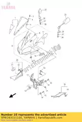 Aqui você pode pedir o emblema em Yamaha , com o número da peça 5PW283151100: