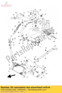 yamaha 970120501200 tornillo - Lado inferior