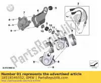 18518546552, BMW, valvola di scarico - d = 57 bmw   1200 2010 2011 2012 2013 2016 2017 2018 2019 2020 2021, Nuovo