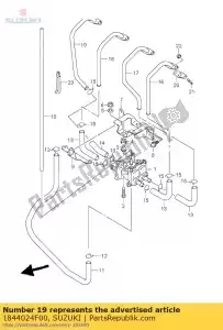 suzuki 1844024F00 tubo, segundo aire n4 - Lado inferior