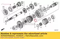 90406HN8000, Honda, arruela, especial, 25mm honda trx650fa fourtrax rincon trx680fa sxs700m2p sxs700m4p 650 680 700 , Novo