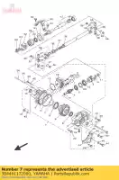 3B4461172000, Yamaha, calço, coroa (0,3t) yamaha  yfm yxc yxe yxm yxr 350 450 550 700 1000 2007 2008 2009 2010 2011 2012 2013 2014 2015 2016 2017 2018 2019 2020 2021, Novo