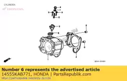 Here you can order the gasket, cam chain adjuste from Honda, with part number 14555KAB771: