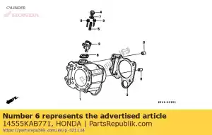 Honda 14555KAB771 gasket, cam chain adjuste - Bottom side