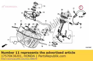 honda 17570K36J01 comp. de manguera, alimentación de combustible - Lado inferior