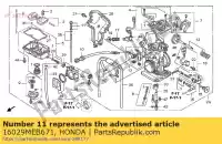 16029MEB671, Honda, schroevenset, jet naald honda crf trx 250 450 2002 2003 2004 2005 2006, Nieuw