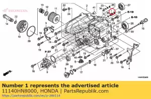 Honda 11140HN8000 orifice, main - Bottom side