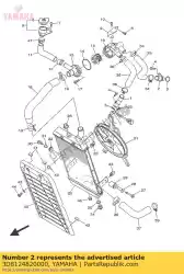 Aqui você pode pedir o tubo 2 em Yamaha , com o número da peça 3D8124820000: