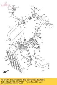 yamaha 3D8124820000 tubo 2 - Lado inferior