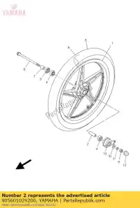 yamaha 905601029200 espaciador (1jm) - Lado inferior