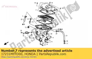 Honda 17231MFFD00 sellar una caja del filtro de aire - Lado inferior