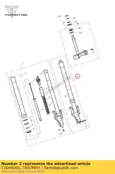 Here you can order the stanchion assy, lh from Triumph, with part number T2044090: