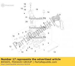 Aprilia 845605, Bleed screw, OEM: Aprilia 845605