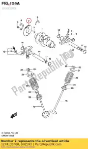 Suzuki 1274138F00 piñón, leva sh - Lado inferior