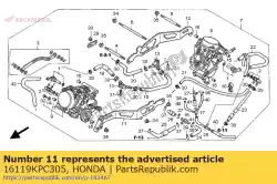 Ici, vous pouvez commander le aucune description disponible pour le moment auprès de Honda , avec le numéro de pièce 16119KPC305: