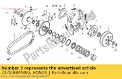 Here you can order the no description available at the moment from Honda, with part number 22350GFM890: